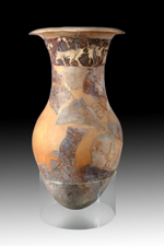 cBCE 1650 ᴷH•ãrꞋri-ᴷHatᵊtūsh´a Bull-Leaper VaseB